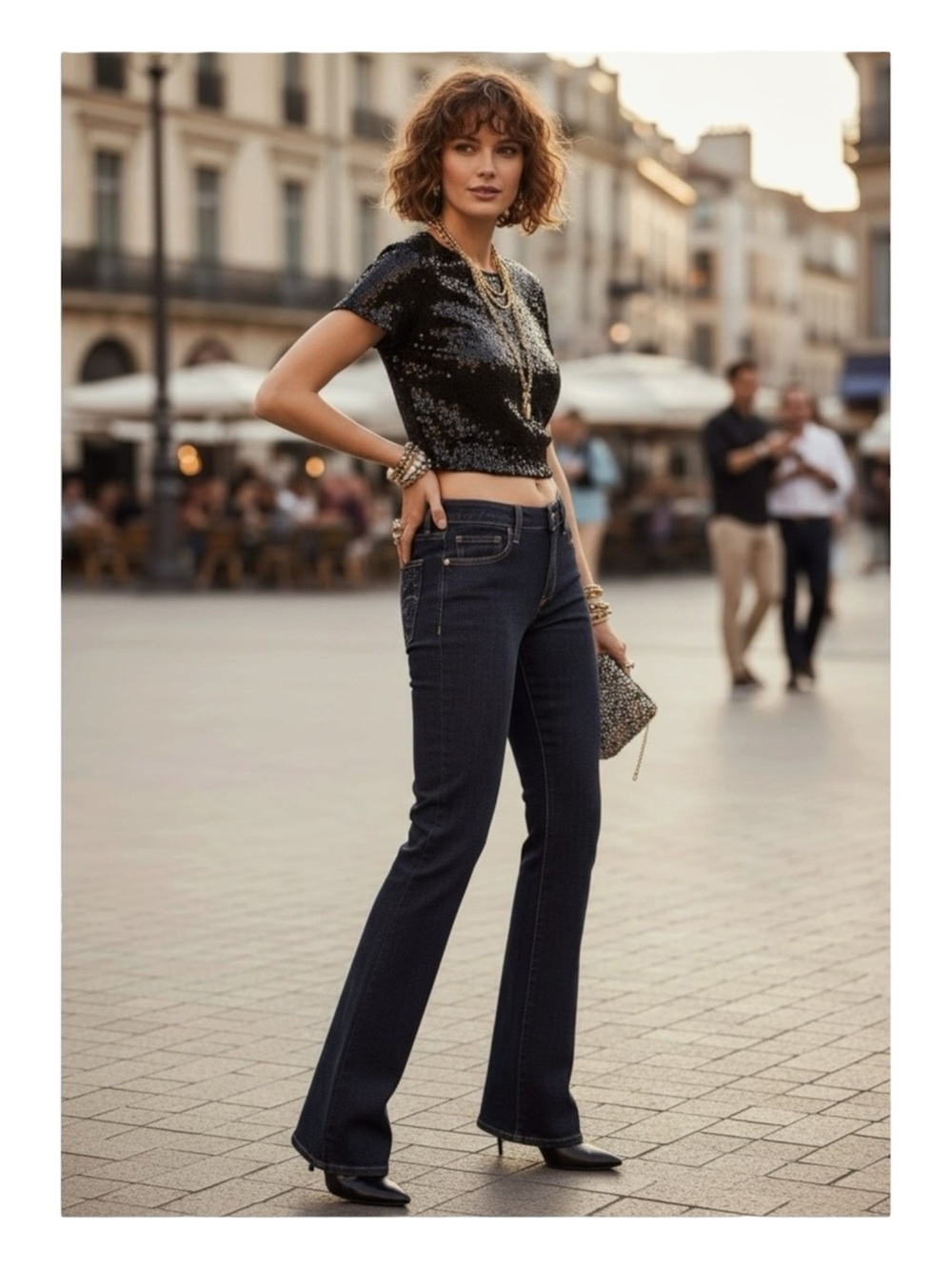 HTF: 7 Mankind® ㋛ Swirl Embroidered Crystal A Pocket Bootcut Denim Jeans ㋛ 29 30 - Picture 15 of 17